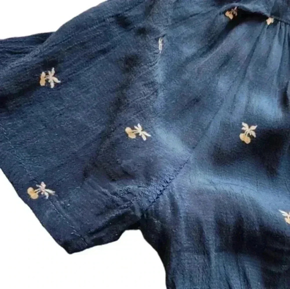 Sessùn  Bang Bang Dress Women S Navy Witchy Boho Angel Fairy Whimsigoth Prairie - Picture 15 of 16